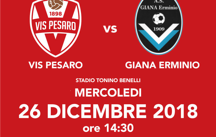 VIS PESARO-GIANA ERMINIO: INFORMAZIONI E BIGLIETTI. VIS PESARO-GIANA ERMINIO: INFORMAZIONI E BIGLIETTI.