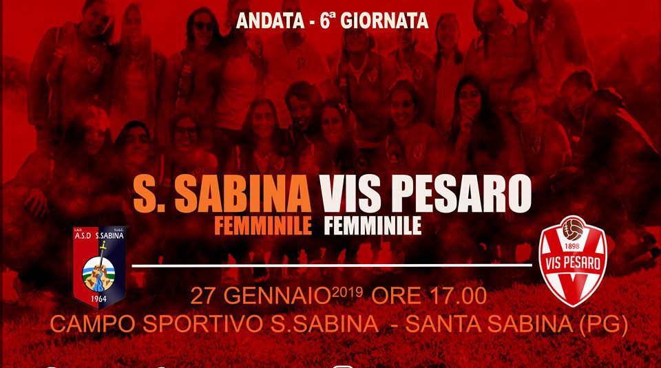 VIS PESARO CALCIO F.LE, ALESSIA FERRI:”ATTENZIONE E MENTALITA’ PROPOSITIVA CON S. SABINA” VIS PESARO CALCIO F.LE, ALESSIA FERRI:”ATTENZIONE E MENTALITA’ PROPOSITIVA CON S. SABINA”